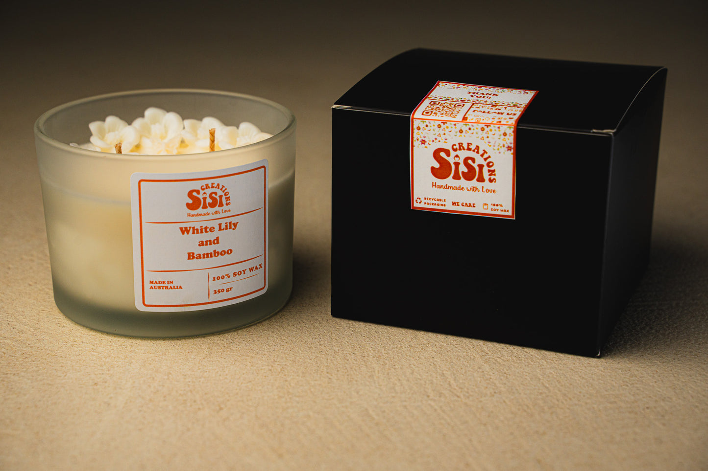 White Lily and Bamboo