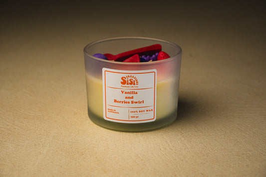 Vanilla and Berries Swirl